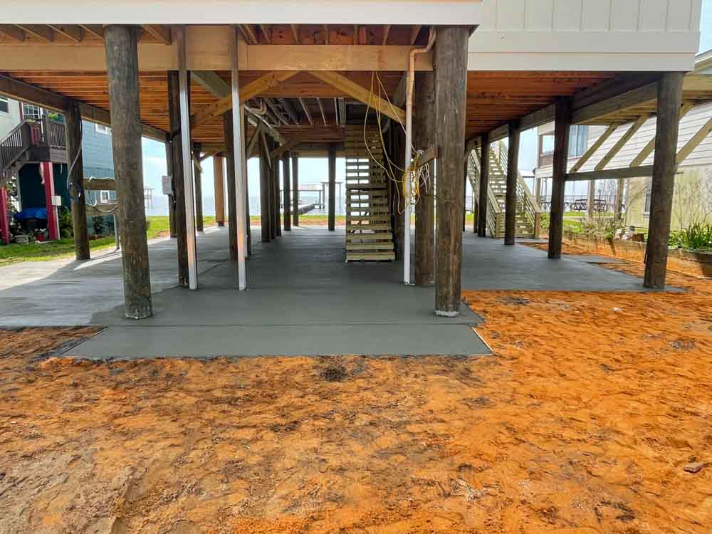 Concrete foundation for a stable and durable vacation home